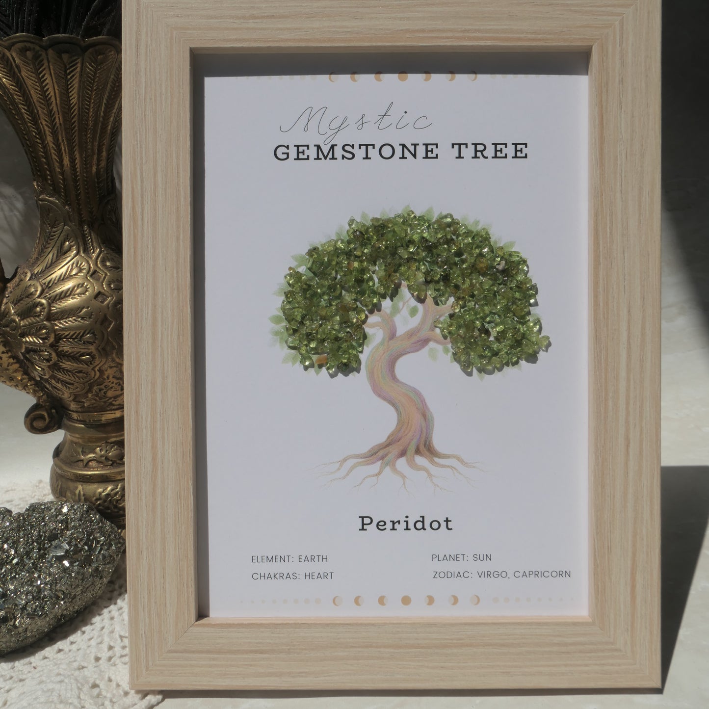 Peridot tree of life frame