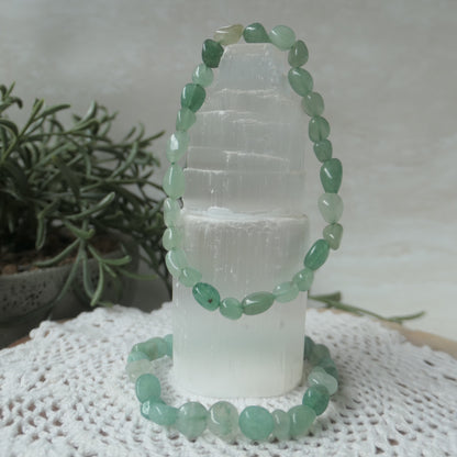 Green Aventurine Nugget Bracelet 4-6mm
