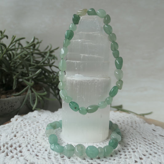 Green Aventurine Nugget Bracelet 4-6mm