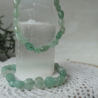 Green Aventurine Nugget Bracelet 4-6mm