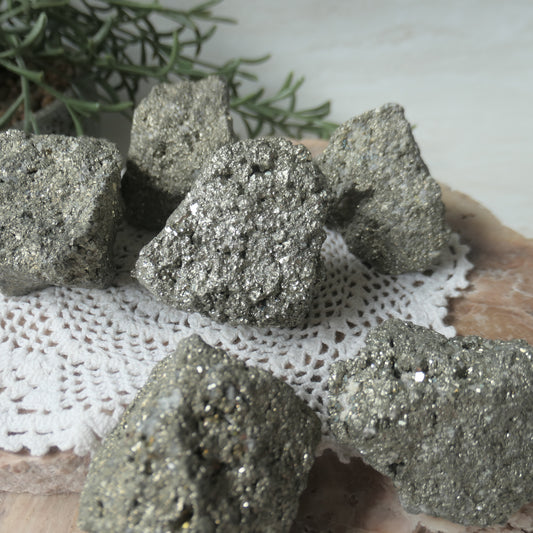 Pyrite Raw Chunks - Low Grade
