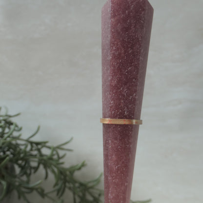 Strawberry Quartz Wand on Stand #2