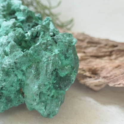 Fibrous Malachite Specimen Large