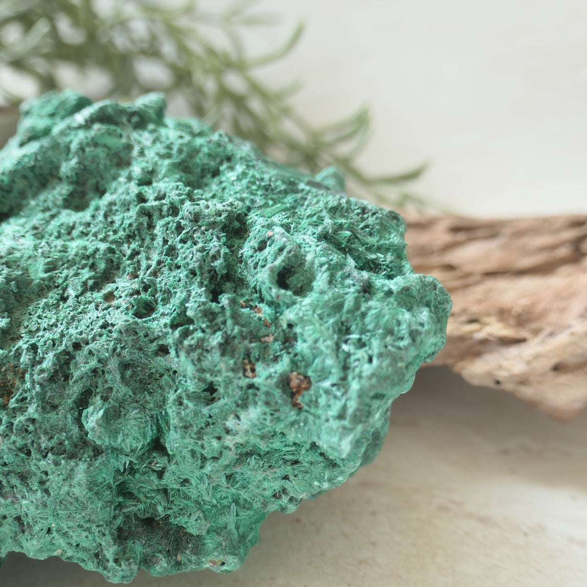 Fibrous Malachite Specimen Large