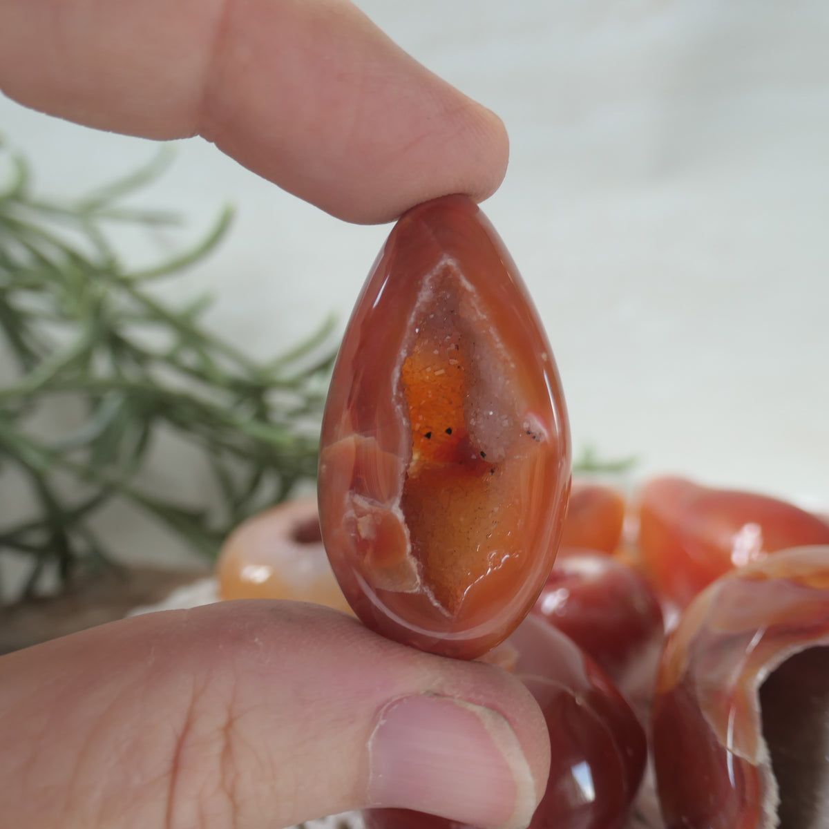 Carnelian Druzy Egg 10