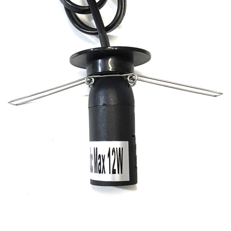 Replacement Himalayan Salt Lamp Power Cord – Black (12V DC)