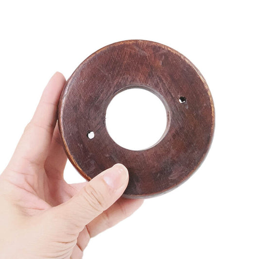 Round Timber Base (Lamp Component) – Small
