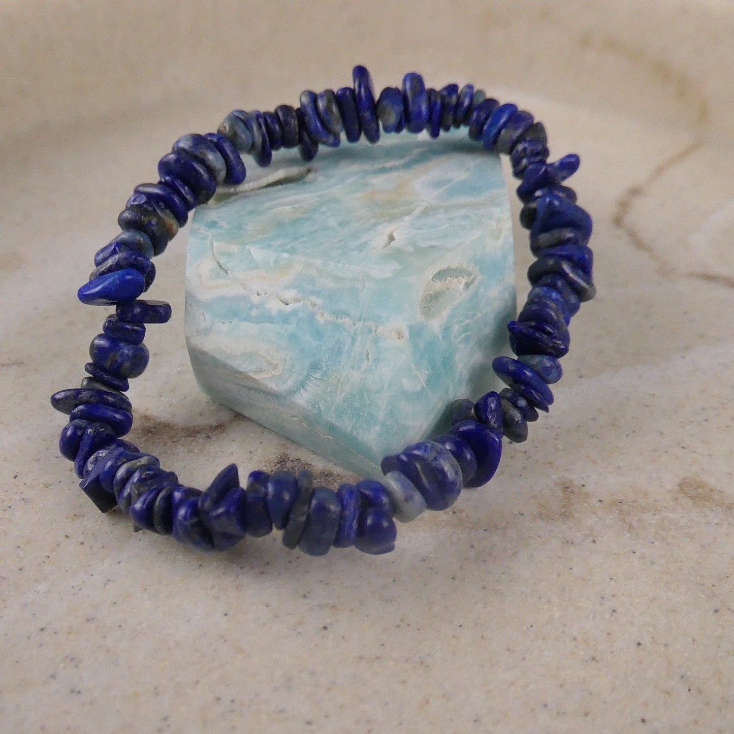 Lapis Lazuli Chip Bracelet