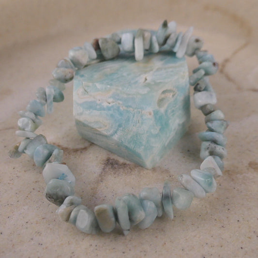 Larimar Chip Bracelet