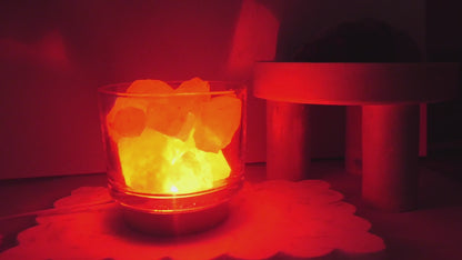 Himalayan Salt Crystal Diffuser Lamp with LED USB base