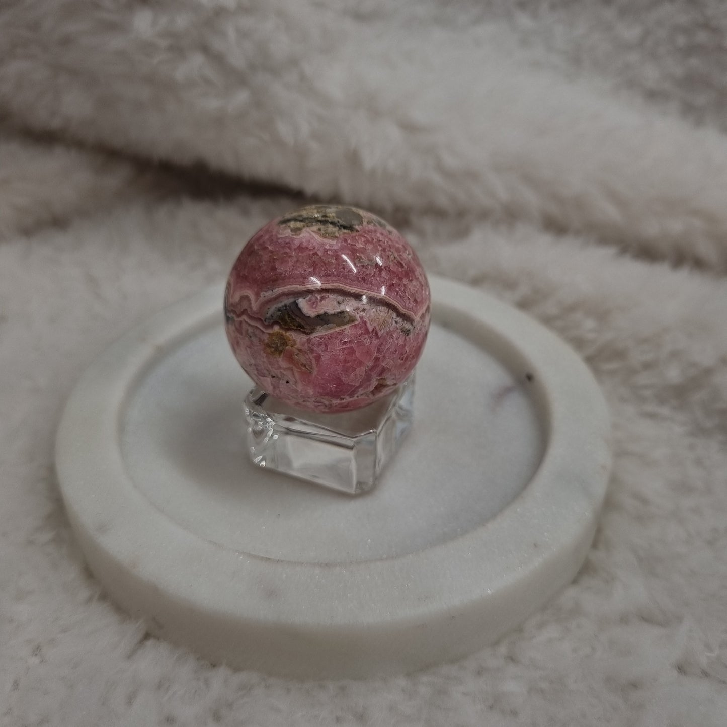 Rhodochrosite Sphere