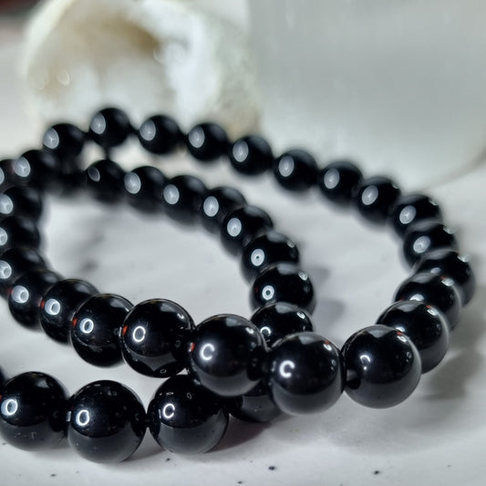 Black Obsidian bead bracelet 8mm