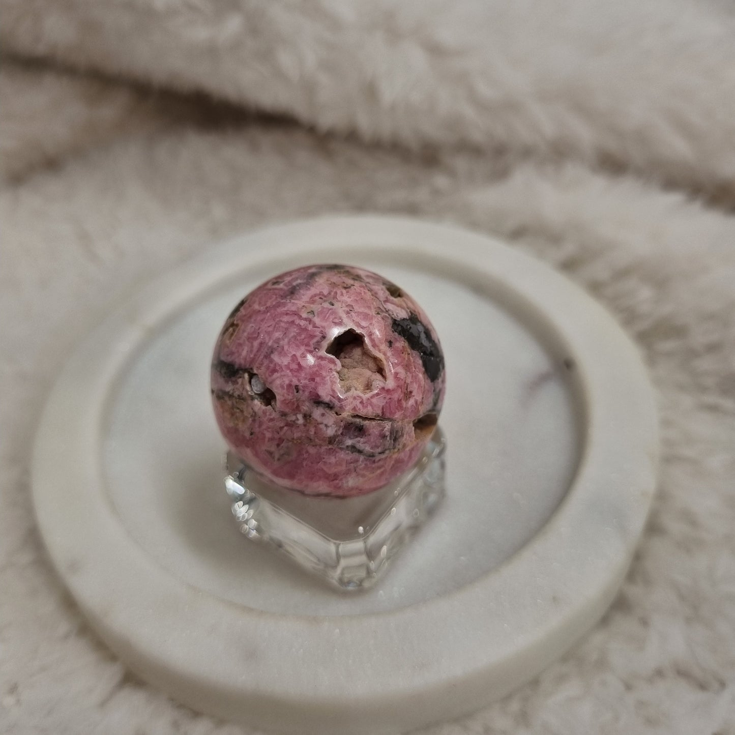 Rhodochrosite Sphere