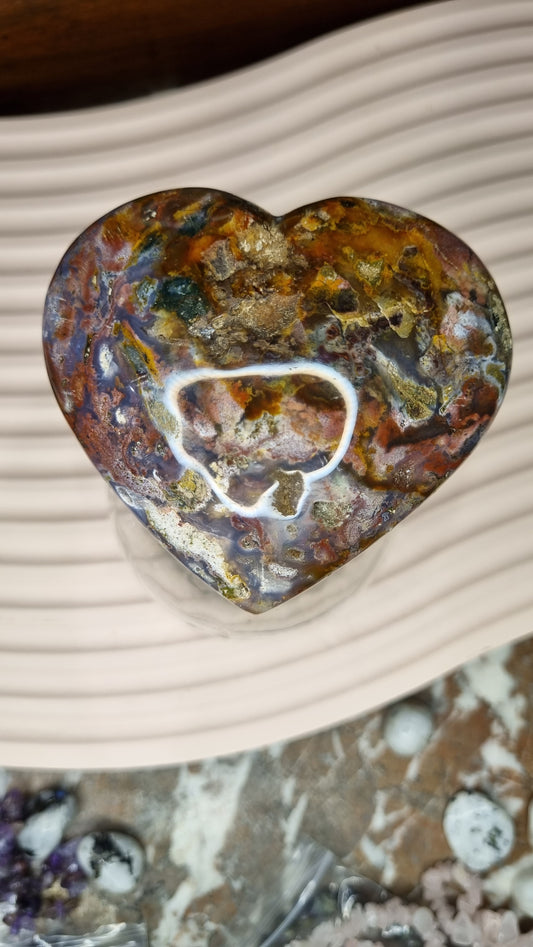 Ocean Jasper Heart#2