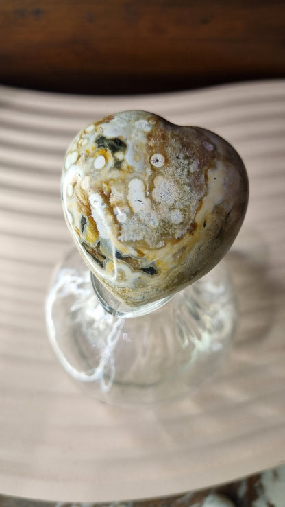 Ocean Jasper Heart Small #4