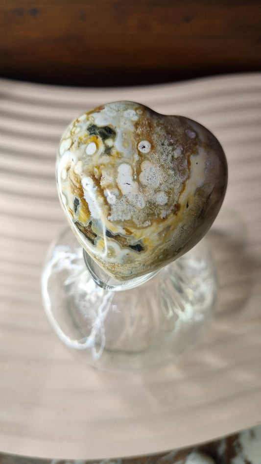 Ocean Jasper Heart Small #4