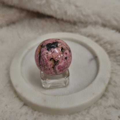 Rhodochrosite Sphere