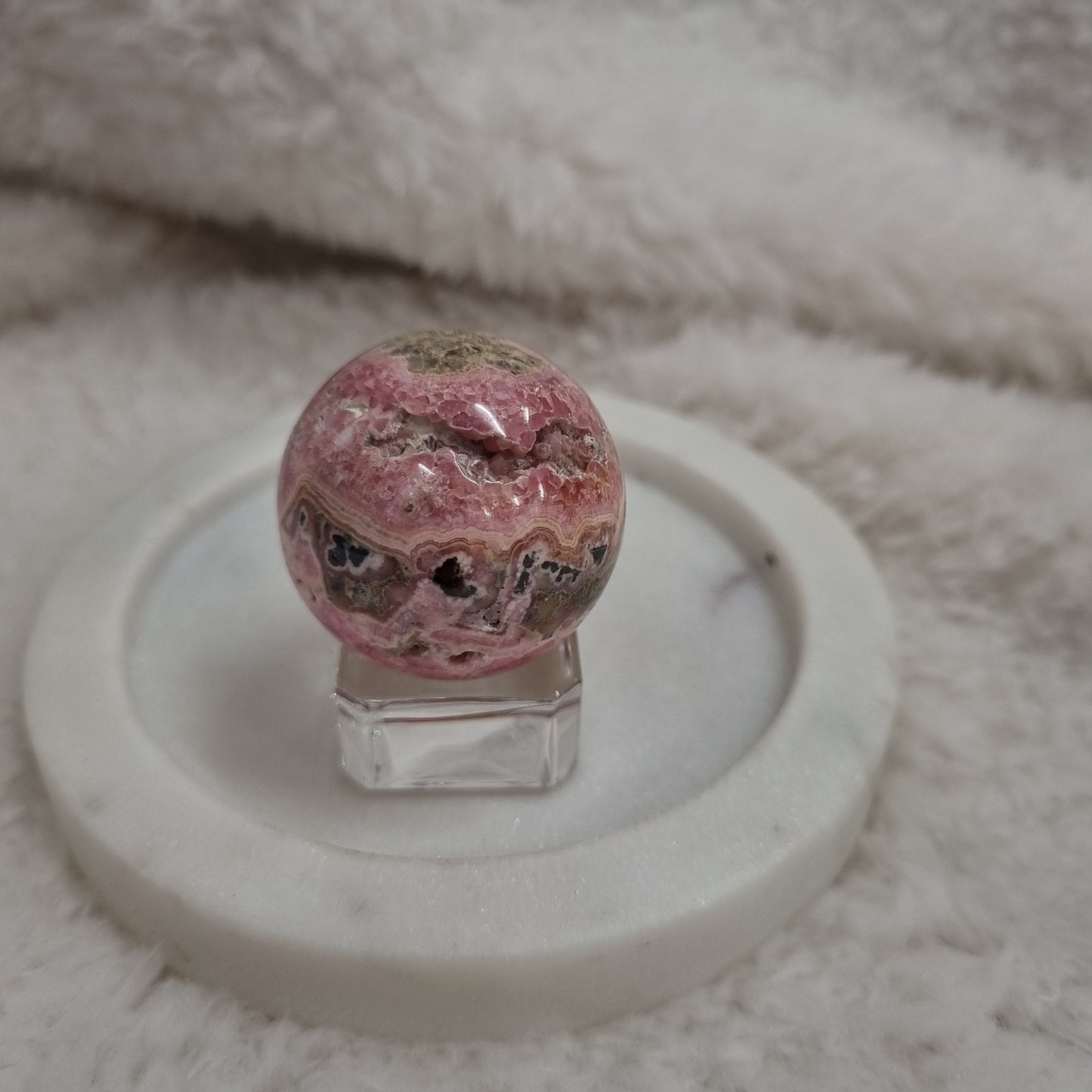 Rhodochrosite Sphere